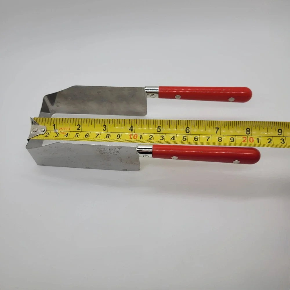 Kake-Kut'r Stainless Steel Cake Slicer Server Red Triple Rivet Handle Vintage